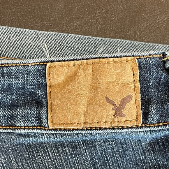 American Eagle Outfitters super stretch skinny Bermuda size 8 modest mature cuff - Picture 7 of 9